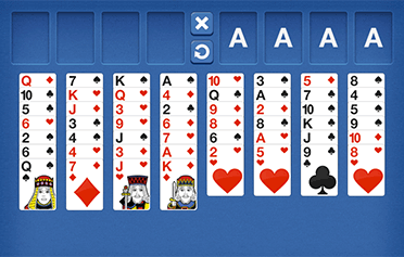 Freecell Blau